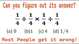 Quiz no 174  Which One Is Correct  14 divided by 14 multiply by 14 divided by 14 mathquiz [upl. by Iluj]