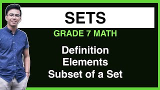 Introduction to Sets  Elements and Subset of a Set  Grade 7 Math MathTeacherGon [upl. by Hal582]