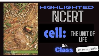 🦠📚Cell The unit of Life Highlighted NCERT for NEET UG🔥Dranamshaikh vlog shorts video [upl. by Inaboy]