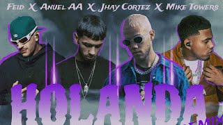 Holanda  Jhay Cortez  REMIX IA  FT Anuel AA Feid Myke Towers [upl. by Jonny]