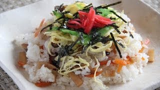 Barazushi Recipe  Japanese Cooking 101 [upl. by Lodovico]