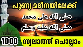 പുണ്യ മദീനയിലേക്ക് 1000 സ്വലാത്ത് കൂടെ ചൊല്ലാം Swalath majlis Dikr Counter 1000 times reciting [upl. by Evers289]