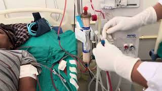 How to terminate of dialysis nipro hemodialysis ckdpatient ckdpatient [upl. by Nohsyt]