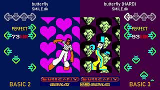 butterfly NORMAL vs HARD  DDR GB [upl. by Irby]