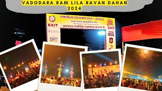 Ram Lila and 50ft Ravan Dahan Vadodara 2024 😱  minivlog dussehra ravandahan ravan vadodara ￼ [upl. by Anec]