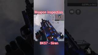 BK57  Siren Weapon Inspection Cod Mobile shorts callofdutymobile codmobile codm [upl. by Aivatal]