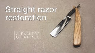 Straight razor restoration [upl. by Kwarteng]