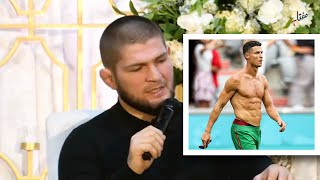 Khabib talks about Cristiano Ronaldo [upl. by Yggep117]