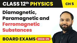 Diamagnetic Paramagnetic and Ferromagnetic Substances  Class 12 Physics Chapter 5  CBSE 202425 [upl. by Trilby]