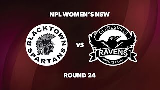 NPL Womens NSW Round 24 Blacktown Spartans FC v Gladesville Ravens [upl. by Basso845]