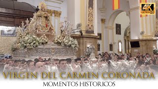 MOMENTOS HISTÓRICOS de la VIRGEN DEL CARMEN de MARBELLA ⁴ᴷ  Coronación 2024 [upl. by Tyre]