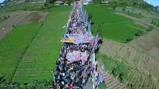 Dieng Culture Festival 5 2014 Drone Copter Video [upl. by Oigimer]