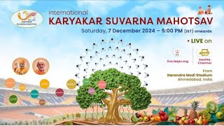 BAPS International Karyakar Suvarna Mahotsav live from  Ahmedabad India 7 Dec 2024 500 PM IST [upl. by Nappie548]