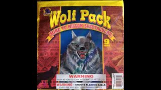 WOLF PACK MINE TO WILLOW SPECTACULAR BY PHANTOM BRAND FIREWORKS 9 SHOT 500 GRAM [upl. by Ormond]