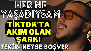 Her Ne Yaşadıysam Geçmek Bilmiyor  Tekir  Neyse Boşver  Tiktokta Akım Olan O Şarkı [upl. by Zared662]