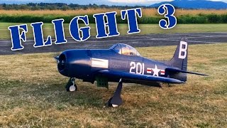 F8F Bearcat from JB Hobbies VQ Legend Models Flight 3 [upl. by Euqirat]