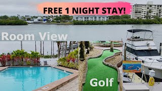 Holiday Inn amp Suites Clearwater Beach SHarbourside  Hotel amp Room Tour  Travel Vlog pinayamerican [upl. by Anoli]