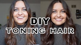 How To Tone Brunette Hair At Home How Im Growing My Hair Out  ELA BOBAK [upl. by Inahpit]