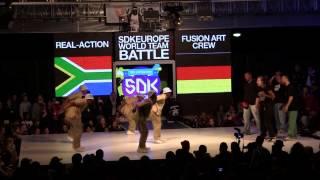 SDK EUROPE 2013 WORLD TEAM BATTLE REAL ACTION RSA vsFUSION ART CREW GER [upl. by Etnelav]