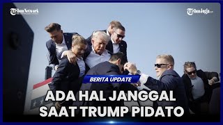 SAKSI MATA INSIDEN PENEMBAKAN LIHAT HAL JANGGAL SAAT TRUMP BERPIDATO [upl. by Nurav]