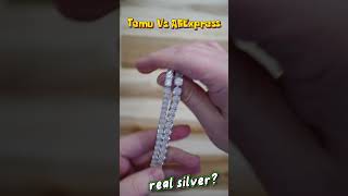 Is Temu and AliExpress Moissanite Real Silver Part1 [upl. by Ynalem]