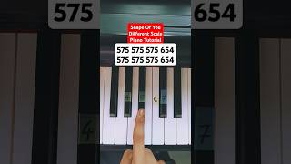 Ed Sheeran  Shape Of You Different Scale Piano Tutorial [upl. by Fulvia]