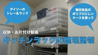 【収納・お片付け動画＃７】ダイソーのA4トレーラック、無印良品のポリプロピレンケースで整理整頓。 [upl. by Durrace85]