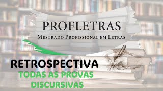 PROFLETRAS  RESTROSPECTIVA PROVA DISCURSIVA AULA 1 [upl. by Hsiwhem982]