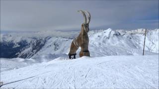 De blauwe pistes van Le Bettex en de La Masse  Les 3 Vallées 201611 [upl. by Wendie]