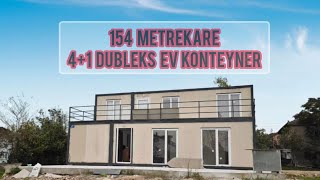 154 METREKARE 4 ODA 1 SALON DUBLEKS EV KONTEYNER [upl. by Jacquie]