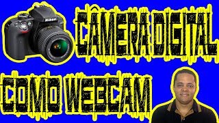 Como usar camera digital dslr como webcam digcamcontrol xsplit [upl. by Ahsieket]