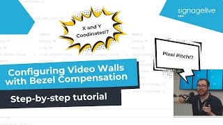 Configuring Video Walls with Bezel Compensation on BrightSign XC5 [upl. by Cibis]
