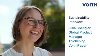 Julia how can Voith Paper Product Management contribute to sustainability [upl. by Weisbart]