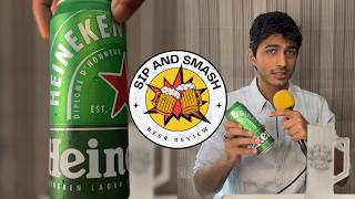 Daily Beer Review – Heineken  500ml Can Chug amp Rating  5 ABV 100 Malt Lager [upl. by Tressa]