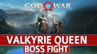 God of War  Valkyrie Queen Boss Fight [upl. by Itteb477]