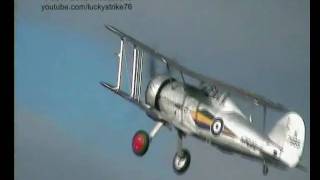 Gloster Gladiator  Old Warden Autumn Air Display 2009 [upl. by Frech762]