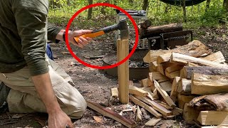 Is this Hatchet any good TESTED CAMPING  Fiskars X7 Hatchet Review camping hatchet [upl. by Allicsirp]