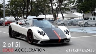 Pagani Zonda Cinque 2 of 5 Startup and Accelerations [upl. by Ellehsad]