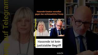 HassredeGesetze sind gegen Rechtsstaat [upl. by Yhtommit386]