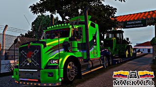 Transportado JOHN DEERE 9RT KENWORTH T800  MAPKALO americantrucksimulator [upl. by Hammel]