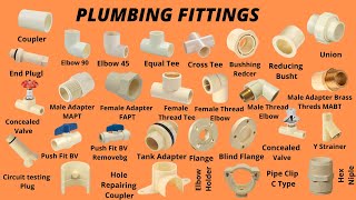 Plumbing Materials Name and Pictures  Plumbing Fittings Name  Plumbing Work [upl. by Ho]