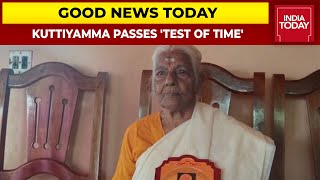 104YearOld Kuttiyamma Passes Kerala State Literacy Test Scores 89 Out Of 100  Good News Today [upl. by Yrovi351]