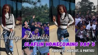 College Diaries Claflin Homecoming Day 5 Yardfest Cookout amp Parties [upl. by Llennehc]