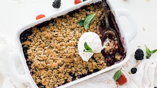 5 Ingredient Berry Cobbler [upl. by Ahcsim932]