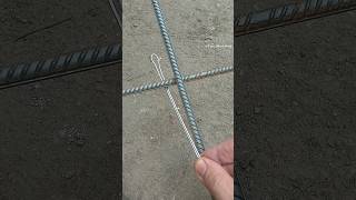 Useful construction tips How to reliably tie reinforcement shorts diy tips construction [upl. by Sutniuq408]