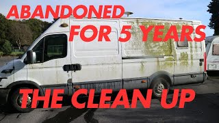 I Got An Abandoned Camper Van Lets Clean It Vanlife UK [upl. by Lemaj]