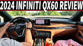 2024 Infiniti QX60 Review  OldSchool Luxury Feel with Modern Family Technology [upl. by Ellynad]