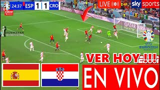 España vs Croacia En Vivo DONDE VER A QUE HORA JUEGA ESPAÑA VS CROACIA Partido Hoy Euro 2024 TV [upl. by Sivartal865]