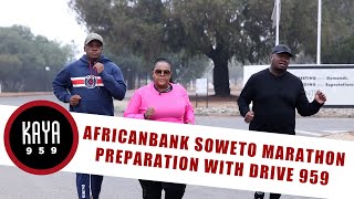 Africanbank Soweto Marathon preparation run with the Drive 959 team Glen Skhumba amp Kgomotso [upl. by Anneliese]