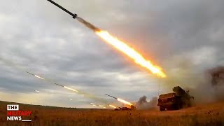 Extremely Powerful M270 MLRS Demonstrate Crazy Live Firing [upl. by Ylhsa]